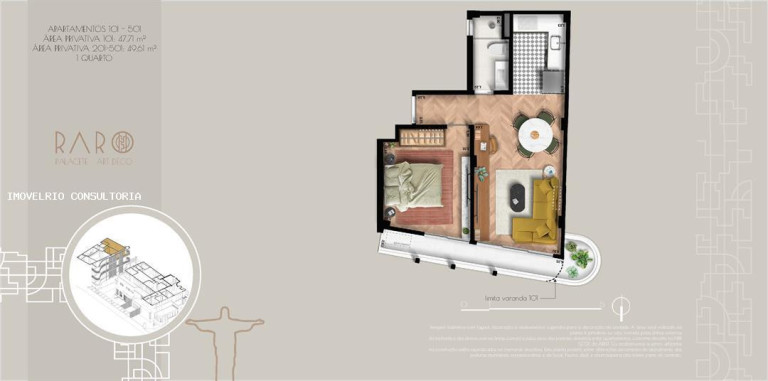 Imagem Apartamento com 1 Quarto à Venda, 47 m² em Rio De Janeiro Imagem Apartamento com 1 Quarto à Venda, 47 m² em Rio De Janeiro