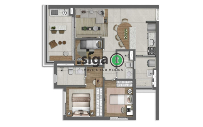 Imagem Apartamento com 3 Quartos à Venda, 77 m² em Alto Da Boa Vista - São Paulo