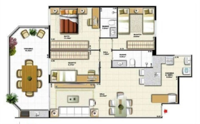 Imagem Imóvel com 3 Quartos à Venda, 100 m² em Vila Isabel - Rio De Janeiro