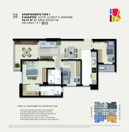 Imagem Apartamento com 3 Quartos à Venda, 70 m² em Luiz Anselmo - Salvador