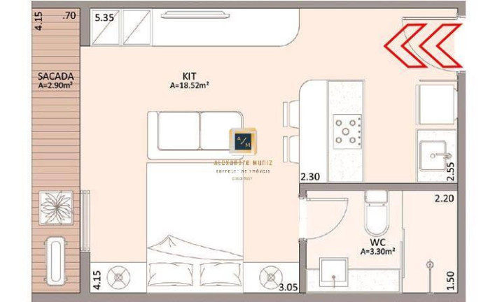 Imagem Apartamento com 1 Quarto à Venda, 38 m² em Meireles - Fortaleza Imagem Apartamento com 1 Quarto à Venda, 38 m² em Meireles - Fortaleza