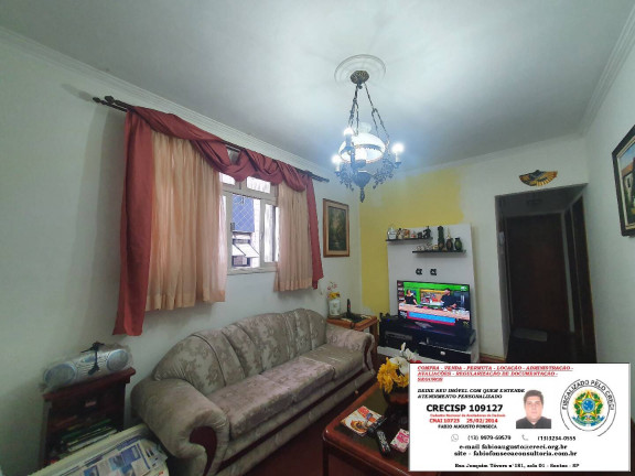 Apartamento com 3 Quartos à Venda, 131 m² em Marapé - Santos