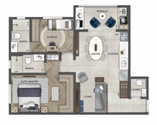 Apartamento com 3 Quartos à Venda, 87 m² em Butantã - São Paulo