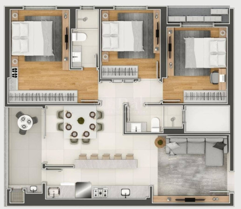 Imagem Apartamento com 2 Quartos à Venda, 73 m² em Tabuleiro - Camboriú