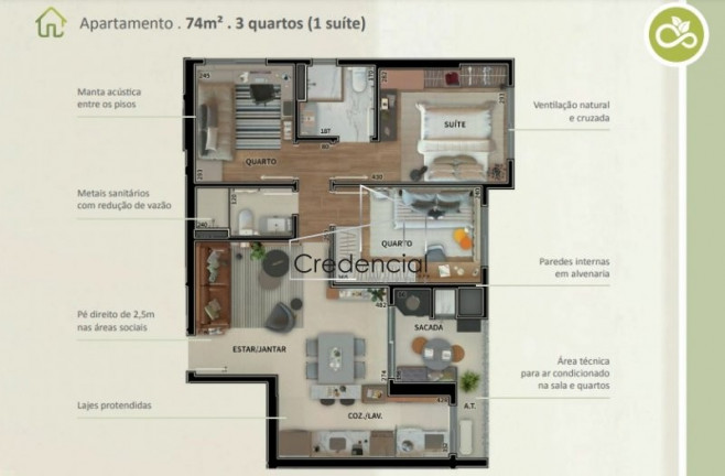 Imagem Apartamento com 3 Quartos à Venda, 74 m² em Novo Mundo - Curitiba Imagem Apartamento com 3 Quartos à Venda, 74 m² em Novo Mundo - Curitiba