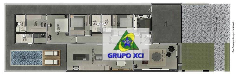 Imagem Casa com 3 Quartos à Venda, 193 m² em Parque Brasil 500 - Paulínia Imagem Casa com 3 Quartos à Venda, 193 m² em Parque Brasil 500 - Paulínia