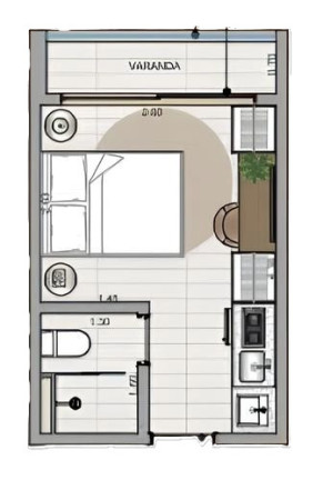 Imóvel com 1 Quarto à Venda, 18 m² em Jardim Oceania - João Pessoa