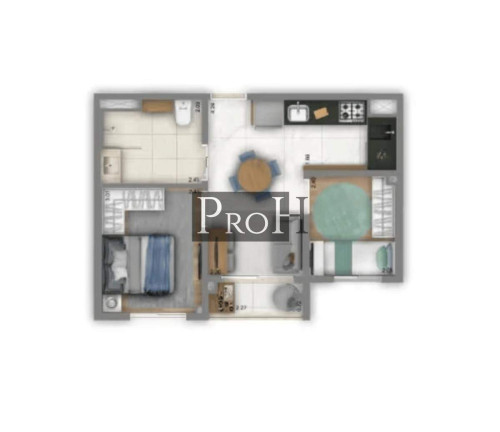 Imagem Imóvel com 2 Quartos à Venda, 40 m² em Nova Klabin - São Paulo Imagem Imóvel com 2 Quartos à Venda, 40 m² em Nova Klabin - São Paulo