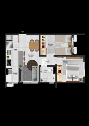 Imagem Apartamento com 1 Quarto à Venda, 39 m² em Nossa Senhora Do Rosário - Santa Maria Imagem Apartamento com 1 Quarto à Venda, 39 m² em Nossa Senhora Do Rosário - Santa Maria