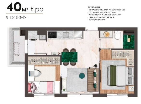 Imagem Imóvel com 1 Quarto à Venda, 28 m² em Chácara Klabin - São Paulo