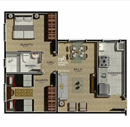 Imagem Apartamento com 2 Quartos à Venda,  em Parque Turf Club - Campos Dos Goytacazes