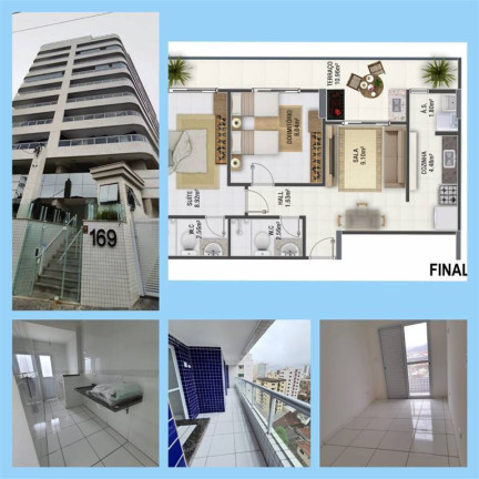 Imagem Apartamento com 2 Quartos à Venda, 57 m² em Guilhermina - Praia Grande