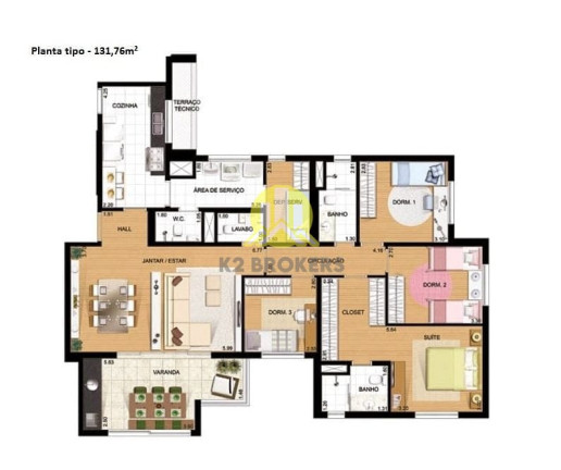 Imagem Apartamento com 4 Quartos à Venda, 131 m² em Ecoville - Curitiba Imagem Apartamento com 4 Quartos à Venda, 131 m² em Ecoville - Curitiba