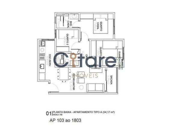 Imagem Apartamento com 2 Quartos à Venda,  em Dionisio Torres - Fortaleza