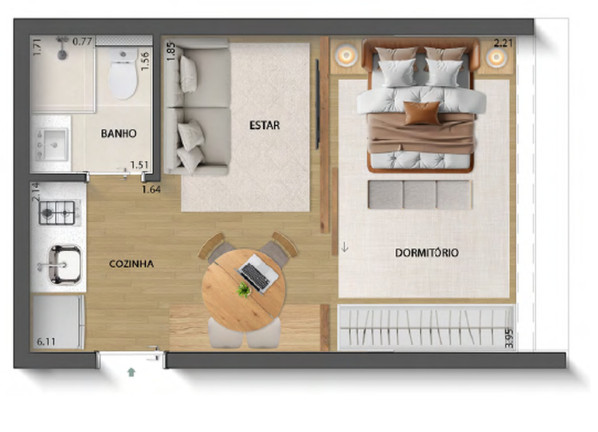 Imagem Imóvel com 1 Quarto à Venda, 28 m² em Perdizes - São Paulo Imagem Imóvel com 1 Quarto à Venda, 28 m² em Perdizes - São Paulo