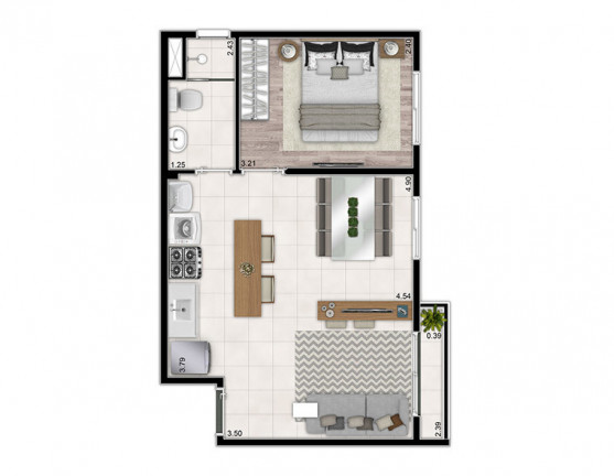 Imagem Apartamento com 2 Quartos à Venda, 35 m² em Pirituba - São Paulo