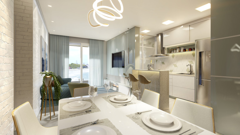 Apartamento com 2 Quartos à Venda, 84 m² em Praia Da Cal - Torres