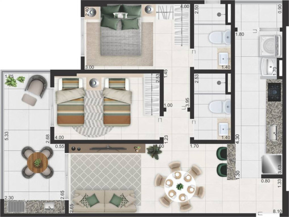 Imagem Apartamento com 2 Quartos à Venda, 81 m² em Aviação - Praia Grande Imagem Apartamento com 2 Quartos à Venda, 81 m² em Aviação - Praia Grande