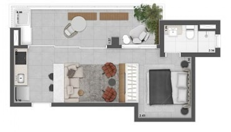Imagem Apartamento com 2 Quartos à Venda, 64 m² em Brooklin - São Paulo Imagem Apartamento com 2 Quartos à Venda, 64 m² em Brooklin - São Paulo