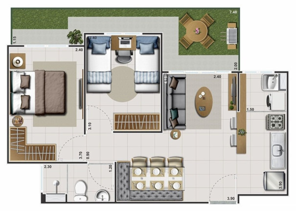 Imagem Imóvel com 2 Quartos à Venda, 53 m² em Vargem Grande - Rio De Janeiro Imagem Imóvel com 2 Quartos à Venda, 53 m² em Vargem Grande - Rio De Janeiro