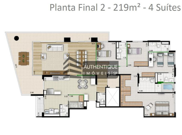 Imagem Apartamento com 4 Quartos à Venda, 219 m² em Campo Belo - São Paulo Imagem Apartamento com 4 Quartos à Venda, 219 m² em Campo Belo - São Paulo