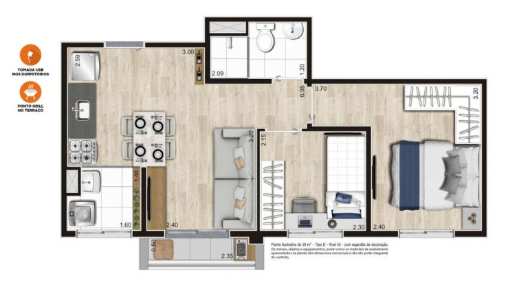 Imagem Apartamento com 1 Quarto à Venda, 25 m² em Centro - São Paulo