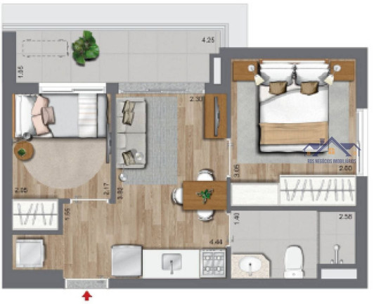 Imagem Apartamento com 2 Quartos à Venda, 39 m² em Brooklin Paulista - São Paulo Imagem Apartamento com 2 Quartos à Venda, 39 m² em Brooklin Paulista - São Paulo