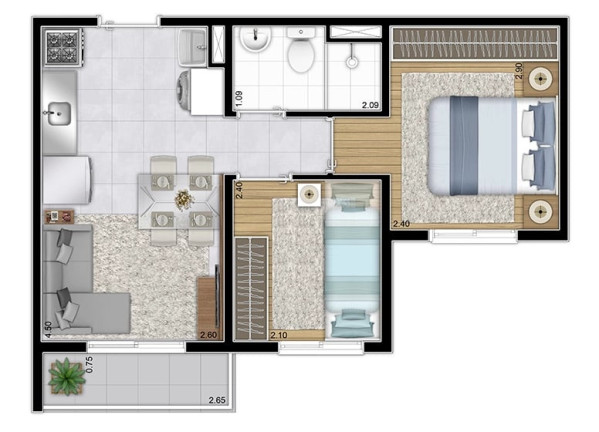 Imagem Apartamento com 2 Quartos à Venda, 43 m² em Vila Prudente - São Paulo Imagem Apartamento com 2 Quartos à Venda, 43 m² em Vila Prudente - São Paulo
