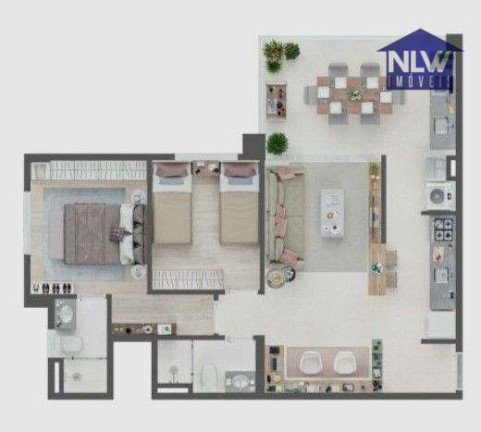 Apartamento com 2 Quartos à Venda, 63 m² em Vila Prudente - São Paulo
