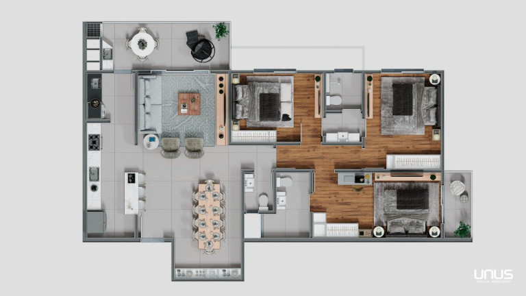 Imagem Apartamento com 3 Quartos à Venda, 168 m² em Barreiros - São José