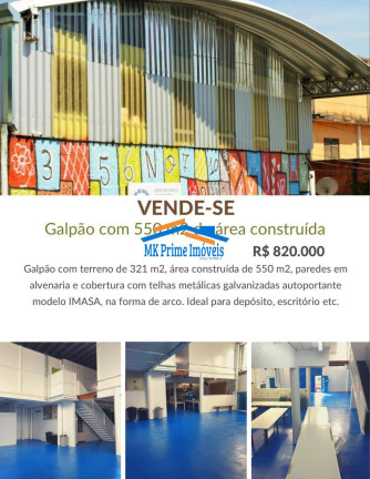 Sala Comercial à Venda, 550 m² em Jardim São Jorge (raposo Tavares) - São Paulo