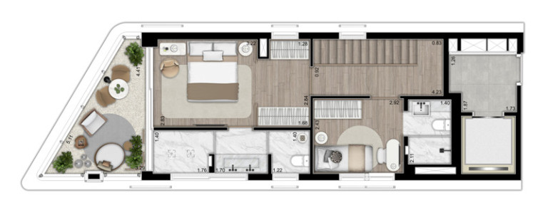 Imagem Cobertura com 1 Quarto à Venda, 116 m² em Alto De Pinheiros - São Paulo