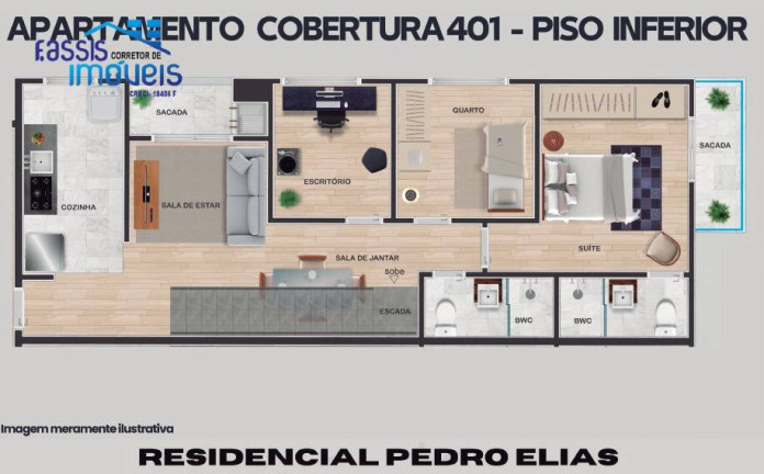 Imagem Apartamento com 3 Quartos à Venda, 65 m² em Centro - Pinhais