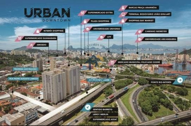 Apartamento com 2 Quartos à Venda, 46 m² em Centro - Niterói