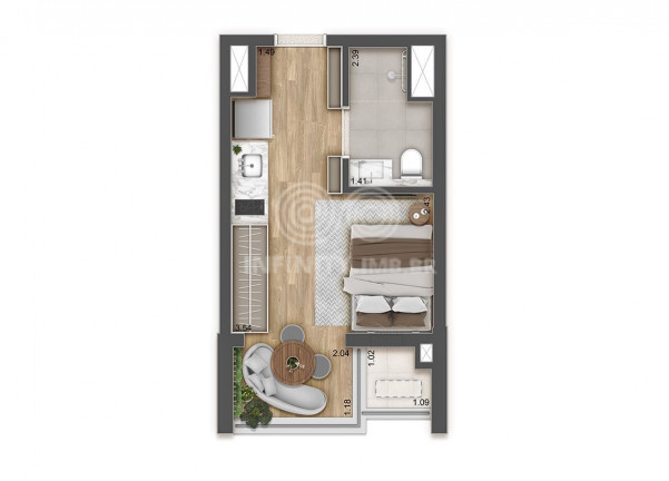 Imagem Apartamento com 1 Quarto à Venda, 25 m² em Vila Clementino - São Paulo