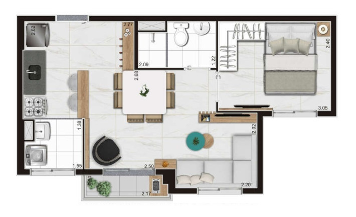 Imagem Apartamento com 2 Quartos à Venda, 38 m² em Vila Mascote - São Paulo