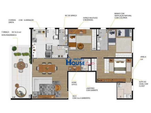 Imagem Apartamento com 3 Quartos à Venda, 132 m² em Alto De Pinheiros - São Paulo Imagem Apartamento com 3 Quartos à Venda, 132 m² em Alto De Pinheiros - São Paulo