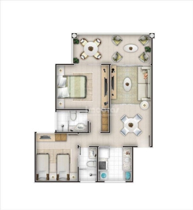 Apartamento com 2 Quartos à Venda, 68 m² em Porto Das Dunas - Aquiraz