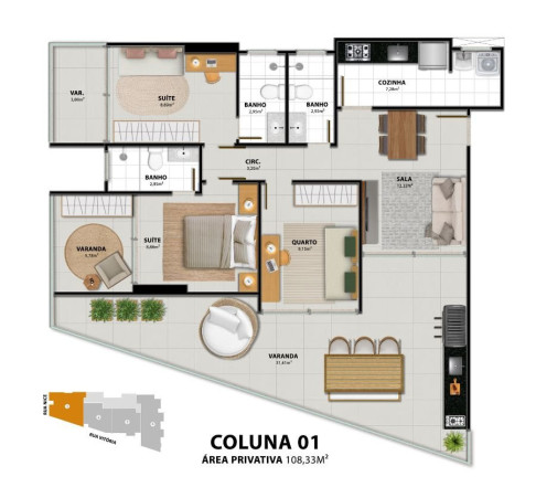 Imagem Apartamento com 3 Quartos à Venda, 108 m² em Praia Do Morro - Guarapari Imagem Apartamento com 3 Quartos à Venda, 108 m² em Praia Do Morro - Guarapari