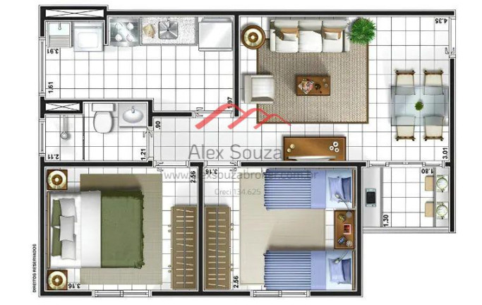Imagem Apartamento com 2 Quartos à Venda, 50 m² em Jardim Santa Terezinha (nova Veneza) - Sumaré Imagem Apartamento com 2 Quartos à Venda, 50 m² em Jardim Santa Terezinha (nova Veneza) - Sumaré
