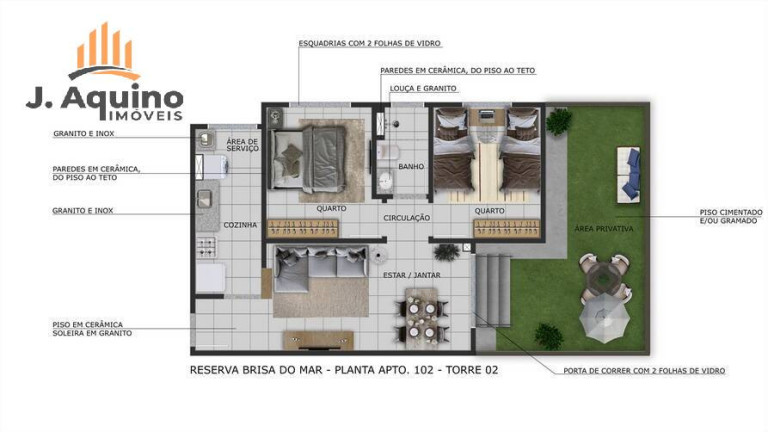 Imagem Apartamento com 1 Quarto à Venda, 38 m² em Manuel Dias Branco - Fortaleza Imagem Apartamento com 1 Quarto à Venda, 38 m² em Manuel Dias Branco - Fortaleza