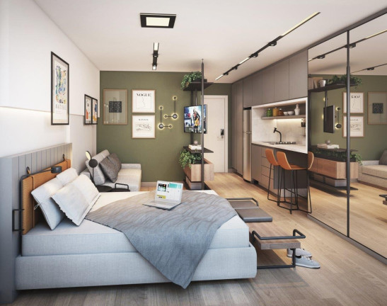 Imagem Apartamento com 1 Quarto à Venda, 29 m² em Centro - Curitiba