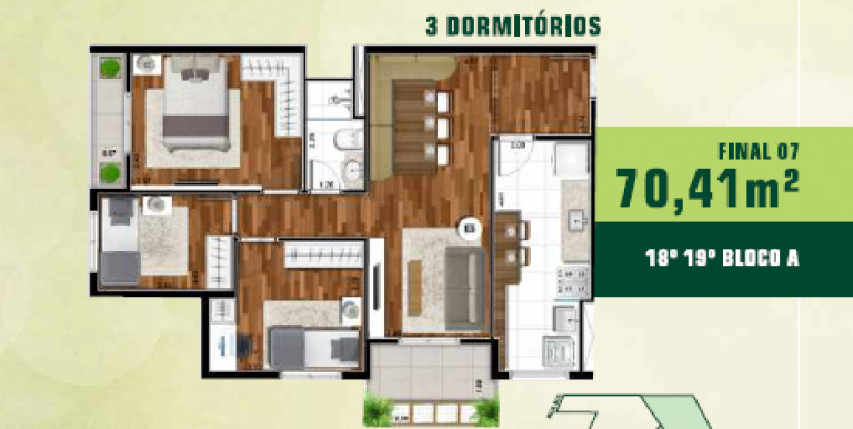 Imagem Apartamento com 1 Quarto à Venda, 57 m² em Jardim Tupanci - Barueri
