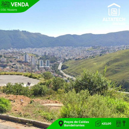 Terreno à Venda, 433 m² em Jardim Bandeirantes - Poços De Caldas