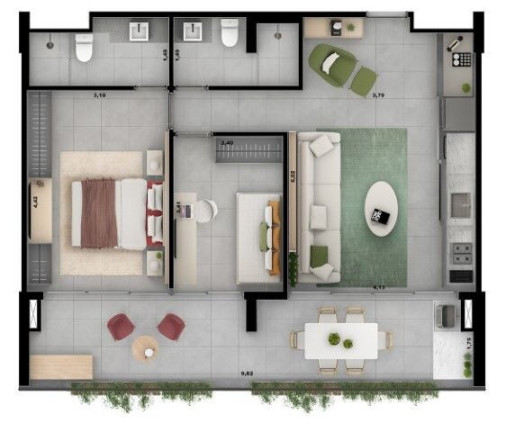 Imagem Apartamento com 2 Quartos à Venda, 84 m² em Jardim Anália Franco - São Paulo