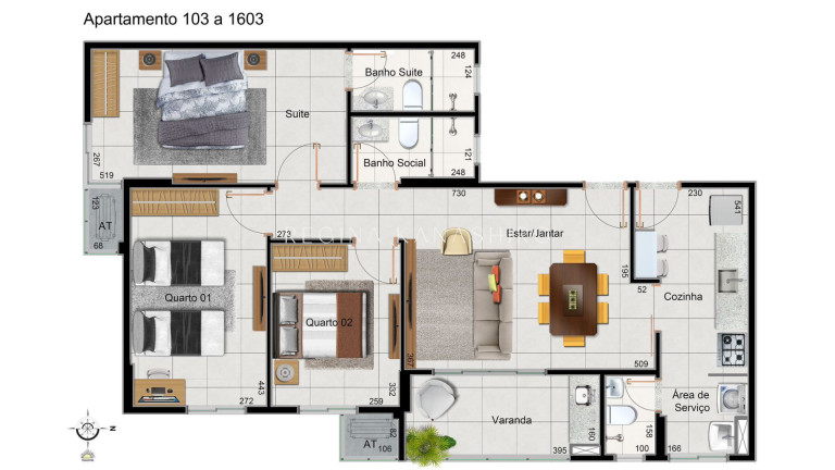 Imagem Apartamento com 3 Quartos à Venda, 91 m² em águas Claras - Brasília Imagem Apartamento com 3 Quartos à Venda, 91 m² em águas Claras - Brasília