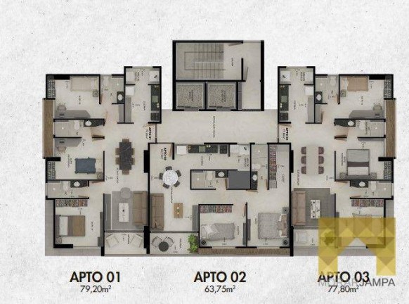 Imagem Apartamento com 2 Quartos à Venda, 63 m² em Bessa - João Pessoa Imagem Apartamento com 2 Quartos à Venda, 63 m² em Bessa - João Pessoa