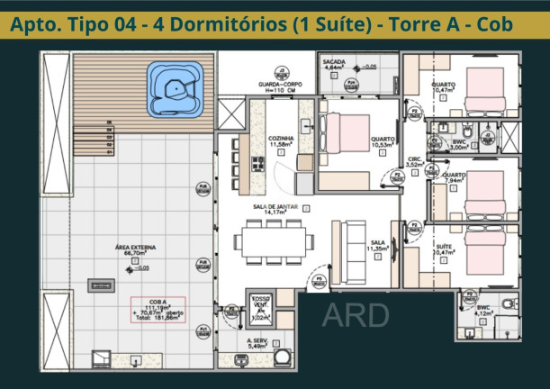 Imagem Apartamento com 3 Quartos à Venda, 111 m² em Camboa - Governador Celso Ramos