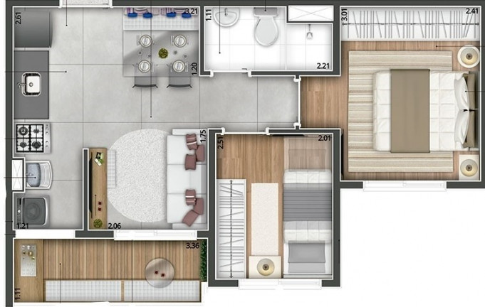 Imagem Imóvel com 2 Quartos à Venda, 33 m² em Imirim - São Paulo