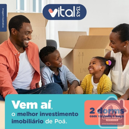 Imagem Apartamento com 2 Quartos à Venda, 49 m² em Jardim áurea - Poá